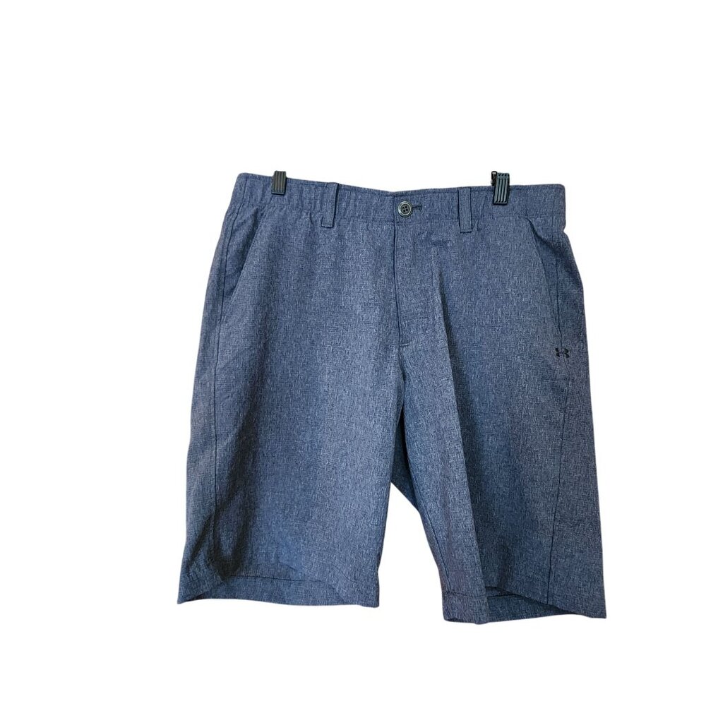 Under Armour Mens Blue Heat Gear Casual Shorts Size 34